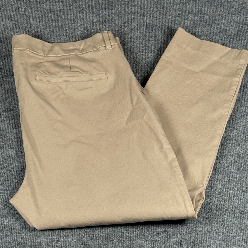 Womens Size 18 Fall Fashion High Rise Pixie Ankle Pants Beige Workwear Neutral